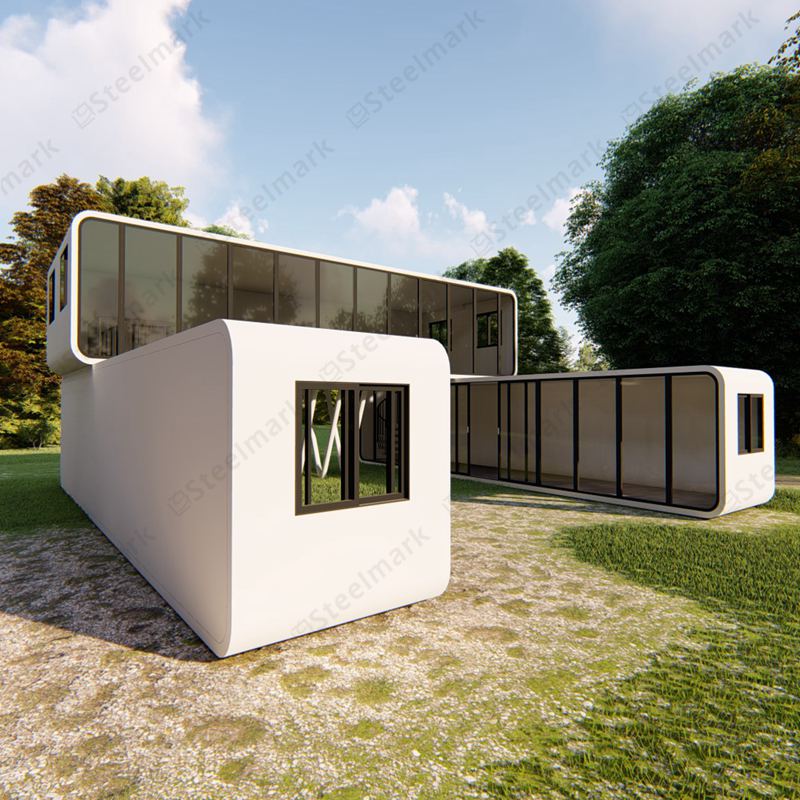 Guose-p38  three cabin house portable office mobile pod house