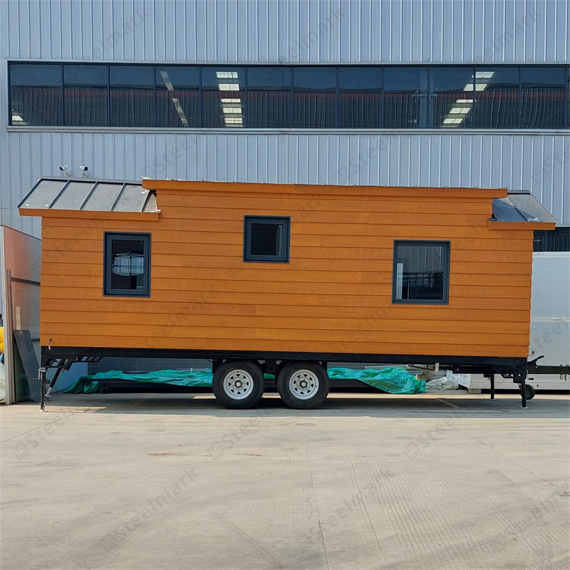 GS-TY05 luxury wooden home tiny prefab house on wheels