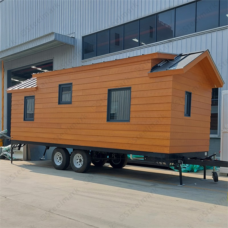 GS-TY05 luxury wooden home tiny prefab house on wheels